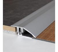 PROVISTON | Profilé de transition et de compensation | Aluminium | 41 x 11-15 x 900 mm | Argent | Profil de sol | Profil en métal | Rail de transition