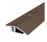 PROVISTON | Profilé de transition et de compensation | Aluminium | 44 x 7-15 x 1000 mm | Bronze clair | Profil de sol | Profil en métal | Rail de transition