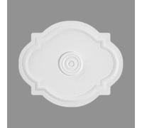 PROVISTON Rosace en stuc - Polystyrène - Diamètre : 515 x 420 mm - Blanc - Qualité supérieure - Stable - Montage facile - Rosace de plafond - Décoration murale