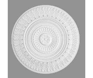 PROVISTON Rosace en stuc - Polystyrène - Diamètre : 640 mm - Blanc - Qualité supérieure - Stable - Montage facile - Rosace de plafond - Décoration murale