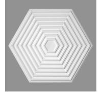 PROVISTON Rosace Polystyrène Diamètre 643 x 557 mm Blanc