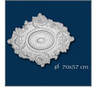 PROVISTON Rosace Polystyrène Diamètre 700 x 570 mm Blanc