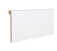 PROVISTON Surplinthe pour carrelage Jusqu'à 85 mm de hauteur 19 x 96 x 2500 mm Blanc Noyau MDF revêtu 12.5 mètres | 5 pièces
