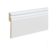 PROVISTON Surplinthe pour carrelage No. 736 | 19 x 96 x 2500 mm Blanc noyau MDF revêtu 2.5 mètres | 1 pièce