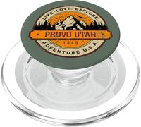 Provo Utah Adventure USA Design Vieilli PopSockets PopGrip pour MagSafe