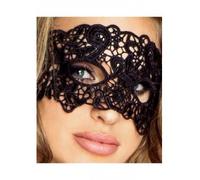 Provocative pr0039 Taille unique Noir Sexy Masque en dentelle brodée