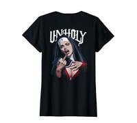 Provoquant et expressif - Mode Rebelle Unholy T-Shirt, Femme, Noir, L