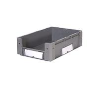 Provost Bac gerbable à ouverture frontale qualité alimentaire gris 32L - 60 x 40 x 17,5cm