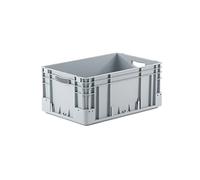 Provost Bac gerbable norme europe poignées ouvertes gris 50L - 60 x 40 x 27cm