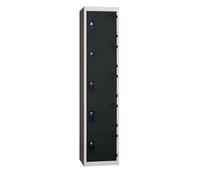 Provost Vestiaire 1 Colonne 5 Cases - 300/400 mm - Montage Facile - Bleu/Gris/Rouge/Anthracite