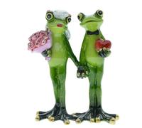 PROW Romantique Mariage Grenouille Figurine Statue Grenouille Amoureux Accueil Statue Convient pour Maison Décoration Confession Saint-Valentin Cadeau