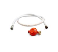 PROWELTEK - Kit Connexion Gaz Propane 13kg Complet NF : Détendeur 37 mbar à Vis Limiteur de Débit + Tuyau Flexible 1.50m (Raccords G1/2) - Sécurité Installation Plaque/Chauffage/Barbecue