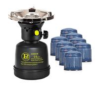PROWELTEK - Rechaud à gaz piezo 1300W Coque Acier Réchaud gaz Camping pour Cartouche gaz 190g COOK60P