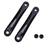 PROWHEEL Bras de manivelle pour vélo électrique disponible en trou carré, 140 mm/152 mm/160 mm/165 mm/170 mm/175 mm noir pour vélo électrique, moteur monté moyen, couple (1 paire)