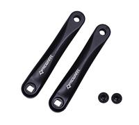 PROWHEEL Bras de manivelle pour vélo électrique disponible en trou carré, 140 mm/152 mm/160 mm/165 mm/170 mm/175 mm noir pour vélo électrique, moteur monté moyen, couple (1 paire)