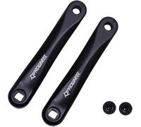 PROWHEEL Bras de manivelle pour vélo électrique disponible en trou carré, 140 mm/152 mm/160 mm/165 mm/170 mm/175 mm noir pour vélo électrique, moteur monté moyen, couple (1 paire)