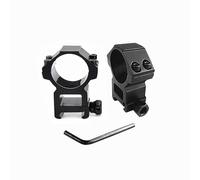 ProWildGear 1" Or 30mm Dovetail Scope Mount Rings High Low Profile for 11mm Or 20mm Dovetail Picatinny 1 Pair (black-30mm-height Width)