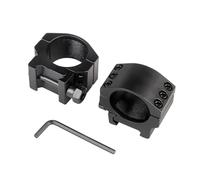 ProWildGear 1 Pair 30mm Low Profile Rifle Scope Ring Mount Heavy Duty 6 Bolt for 21MM Picatinny Rail Hunting Accessories