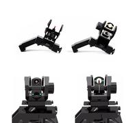 ProWildGear 45 degrés Flip Up Offset Réglage Manuel Avant Arrière Rouge Vert Fibre Optique Sight Offset Transition Rapide Sauvegarde Fer Sight