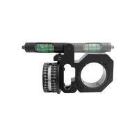 ProWildGear Angle Degree Indicator with Bubble Level Precision Angle Cosine Fit 25.4mm/1" and 30mm/1.18" (Black-Left)