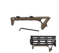ProWildGear - Arrêt de main en aluminium avec lien courbé à angle pour système de garde-main compatible M-lok (DE)