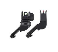 ProWildGear Fiber Optic Front and Rear 45 Degree Fast Transition BUIS Replacement Iron Sight Accessories for Picatinny