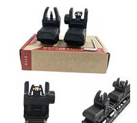 ProWildGear Tactical Nylon Red and Green Fiber Front and Rear Sight Back Up Sight for 20mm Picatinny Rails