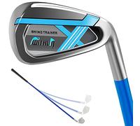 prowithlin Aide au Swing de Golf - 7 fers - Aide à l'entraînement au Golf - Bâton d'échauffement pour la Force, la Prise en Main, Le Tempo et la flexibilité, Accessoires de Golf pour Homme