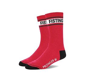 Prowler Chaussettes rouges et noires avec bande audacieuse | Mélange de coton confortable, durable, taille unique 39-46