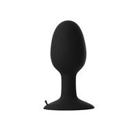 Prowler Grand plug anal lesté en silicone avec boule oscillante interne pour plus de plaisir intense - Noir - Longueur insérable : 12,7 cm - Circonférence : 17,2 cm Prowler