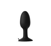 Prowler Plug anal lesté en silicone avec boule oscillante interne pour plus de plaisir intense - Noir - Longueur insérable : 11,4 cm - Circonférence : 14,2 cm Prowler