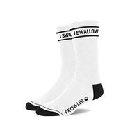 Prowler RED I Swallow Socks - Chaussettes noires et blanches avec bande audacieuse | Mélange de coton confortable, taille unique 39-46