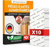 Proxinova Anti Mites Alimentaires piège adhésif Cuisine Garde-Manger Mythe Alimentaire Surveillance 100% Naturelle sans biocide phéromone Longue durée - 10 Cartes - Made in Germany