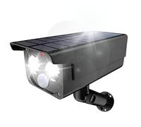 Proxinova Camera Factice Exterieur, Projecteur Solaire avec Detecteur de Mouvement Exterieur PIR, Eclairage Exterieur Solaire durable, 1050 Lumens, IP65 étanche, Lumiere Solaire Exterieur