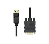 ProXtend - Câble adaptateur - DisplayPort (M) verrouillé pour HD-15 (VGA) (M) - DisplayPort 1.2 - 3 m - support 1080 p 60 Hz - noir