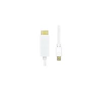ProXtend - Câble adaptateur - Mini DisplayPort mâle pour HDMI mâle - 5 m - triple blindage - blanc - support 4K30Hz (3840 x 2160)