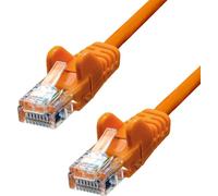 ProXtend - Cordon de raccordement - RJ-45 (M) pour RJ-45 (M) - 15 m - UTP - CAT 5e - moulé, sans crochet - orange
