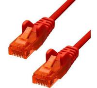 ProXtend - Cordon de raccordement - RJ-45 (M) pour RJ-45 (M) - 3 m - 5 mm - UTP - CAT 6 - IEEE 802.3af - démarré, sans crochet, bloqué - rouge