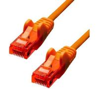 ProXtend - Cordon de raccordement - RJ-45 (M) pour RJ-45 (M) - 15 m - 5 mm - UTP - CAT 6 - IEEE 802.3af - démarré, sans crochet, bloqué - orange