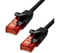 ProXtend - Cordon de raccordement - RJ-45 (M) pour RJ-45 (M) - 75 cm - 6 mm - UTP - CAT 6 - sans halogène, sans crochet, bloqué - noir