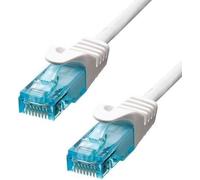 ProXtend - Cordon de raccordement - RJ-45 (M) pour RJ-45 (M) - 7 m - 6 mm - UTP - CAT 6a - IEEE 802.3at - sans halogène, moulé, sans crochet, bloqué - blanc