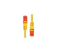 ProXtend - Cordon de raccordement - RJ-45 (M) pour RJ-45 (M) - 15 m - 5 mm - UTP - CAT 6 - IEEE 802.3af - démarré, sans crochet, bloqué - jaune