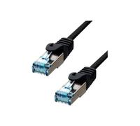 ProXtend - Cordon de raccordement - RJ-45 (M) pour RJ-45 (M) - 2 m - 6 mm - S/FTP - CAT 6a - sans halogène, moulé, sans crochet, bloqué - noir