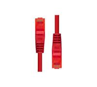 ProXtend - Cordon de raccordement - RJ-45 (M) pour RJ-45 (M) - 20 cm - UTP - CAT 6 - sans halogène, moulé, sans crochet - rouge