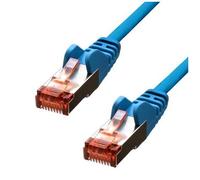 ProXtend - Cordon de raccordement - RJ-45 (M) pour RJ-45 (M) - 20 m - 5.8 mm - paire torsadée écrantée (F/UTP) - CAT 6 - moulé, sans crochet, bloqué - bleu
