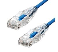 ProXtend Ultra Slim - Cordon de raccordement - RJ-45 (M) pour RJ-45 (M) - 4 m - 3.6 mm - UTP - CAT 6 - sans halogène, bloqué - bleu