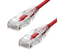 ProXtend Ultra Slim - Cordon de raccordement - RJ-45 (M) pour RJ-45 (M) - 4 m - 3.6 mm - UTP - CAT 6 - sans halogène, bloqué - rouge