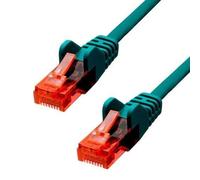 ProXtend - Cordon de raccordement - RJ-45 (M) pour RJ-45 (M) - 15 m - 5 mm - UTP - CAT 6 - IEEE 802.3af - démarré, sans crochet, bloqué - vert