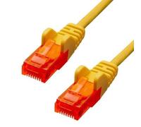 ProXtend - Cordon de raccordement - RJ-45 (M) pour RJ-45 (M) - 7 m - 5 mm - UTP - CAT 6 - IEEE 802.3af - démarré, sans crochet, bloqué - jaune