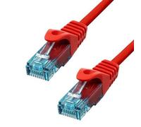ProXtend - Cordon de raccordement - RJ-45 (M) pour RJ-45 (M) - 5 m - 6 mm - UTP - CAT 6a - IEEE 802.3at - sans halogène, moulé, sans crochet, bloqué - rouge